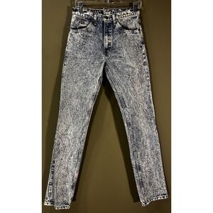 Vtg Levis 505 Jeans Mens 29x34 Blue 80s Orange Tab Acid Wash (27x32.5) Slim USA